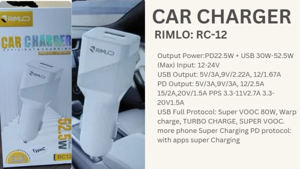 CAR CHARGER RC-12