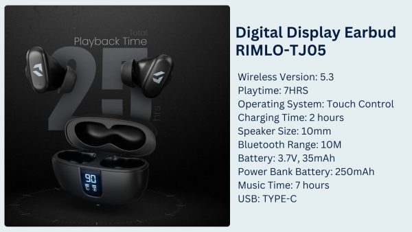 Digital Display Earbud TJ05 - Image 3